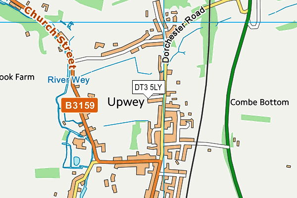 DT3 5LY map - OS VectorMap District (Ordnance Survey)