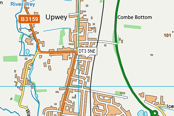 DT3 5NE map - OS VectorMap District (Ordnance Survey)