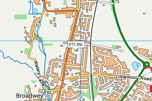 DT3 5NL map - OS VectorMap District (Ordnance Survey)