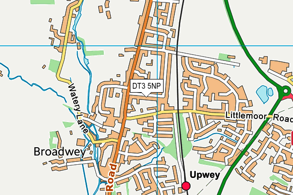 DT3 5NP map - OS VectorMap District (Ordnance Survey)