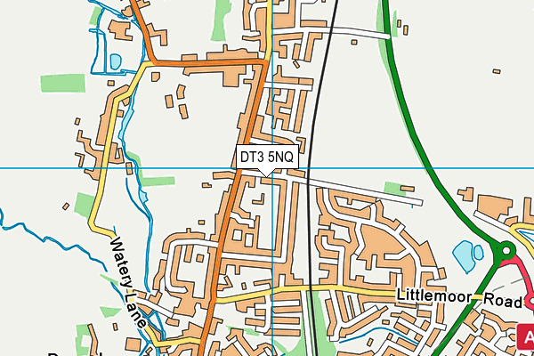 DT3 5NQ map - OS VectorMap District (Ordnance Survey)