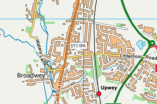 DT3 5PA map - OS VectorMap District (Ordnance Survey)