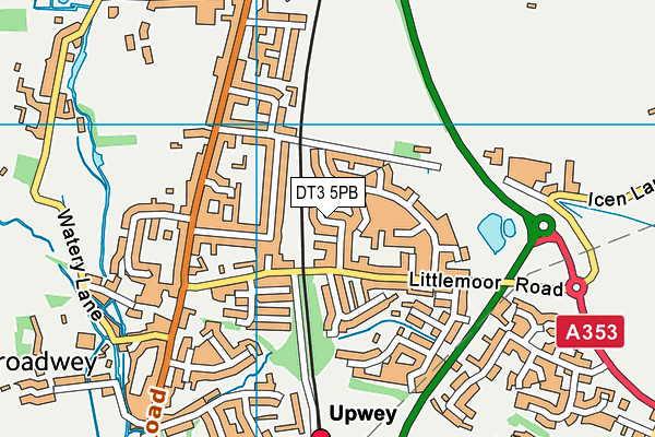 DT3 5PB map - OS VectorMap District (Ordnance Survey)