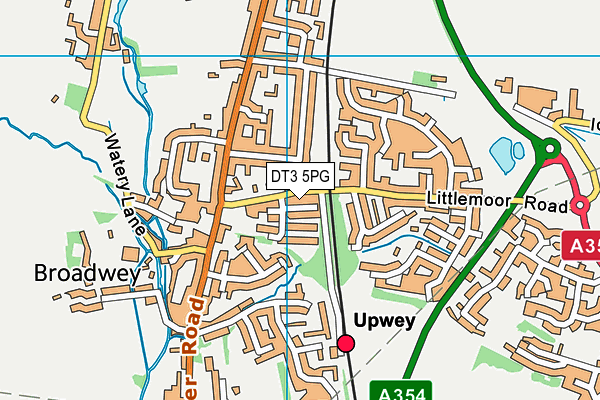 DT3 5PG map - OS VectorMap District (Ordnance Survey)