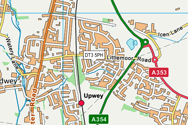 DT3 5PH map - OS VectorMap District (Ordnance Survey)