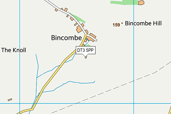 DT3 5PP map - OS VectorMap District (Ordnance Survey)