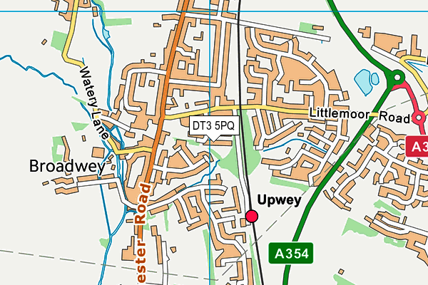 DT3 5PQ map - OS VectorMap District (Ordnance Survey)