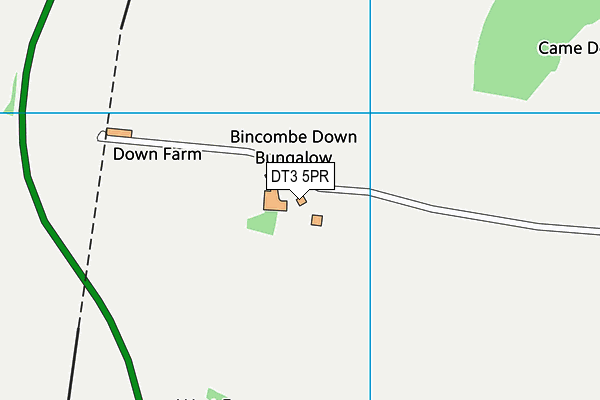 DT3 5PR map - OS VectorMap District (Ordnance Survey)