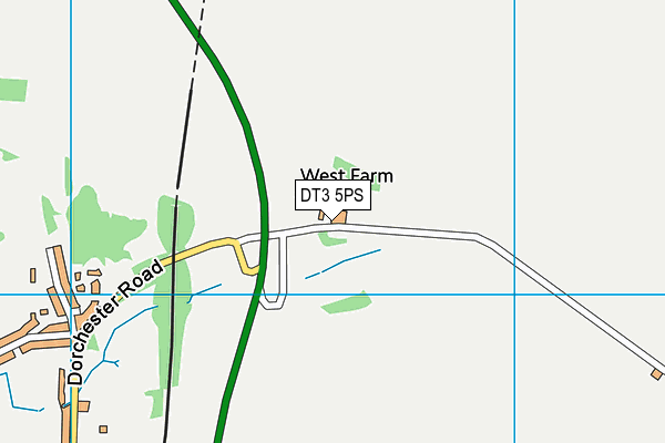 DT3 5PS map - OS VectorMap District (Ordnance Survey)