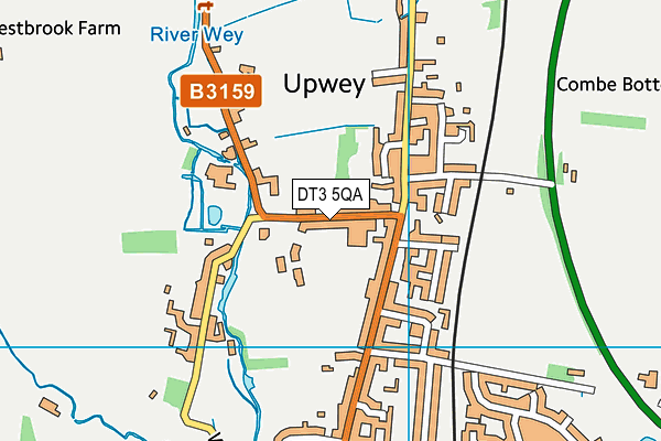 DT3 5QA map - OS VectorMap District (Ordnance Survey)