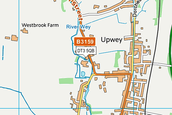 DT3 5QB map - OS VectorMap District (Ordnance Survey)