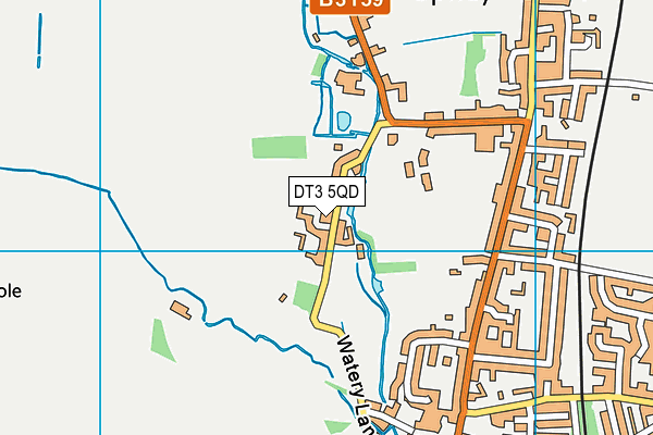 DT3 5QD map - OS VectorMap District (Ordnance Survey)