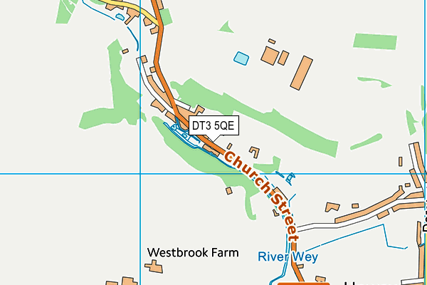 DT3 5QE map - OS VectorMap District (Ordnance Survey)