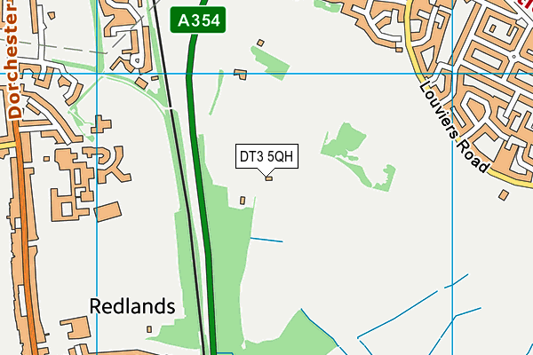DT3 5QH map - OS VectorMap District (Ordnance Survey)