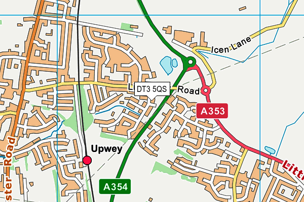 DT3 5QS map - OS VectorMap District (Ordnance Survey)