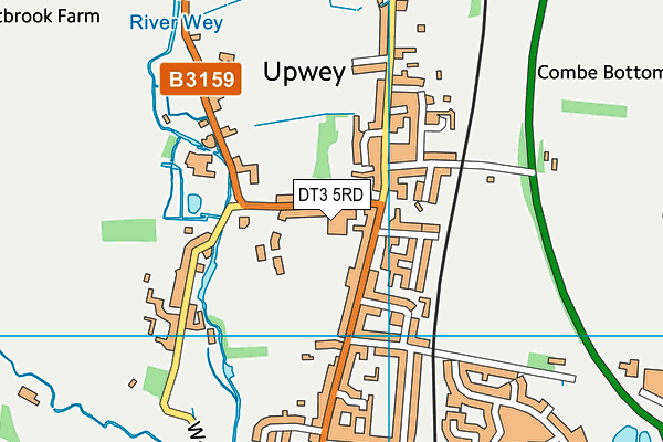 DT3 5RD map - OS VectorMap District (Ordnance Survey)