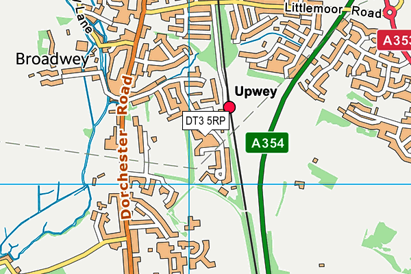 DT3 5RP map - OS VectorMap District (Ordnance Survey)