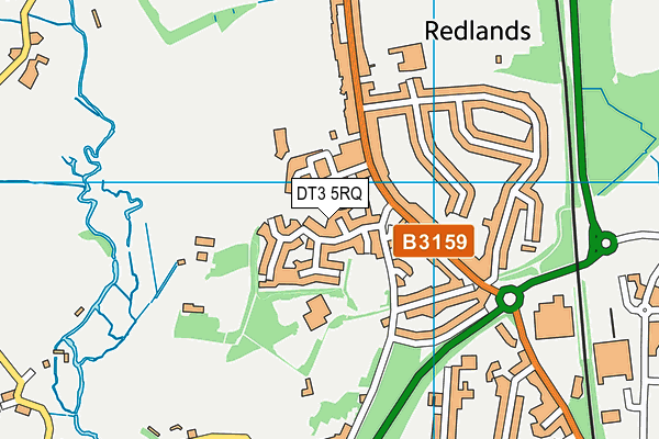 DT3 5RQ map - OS VectorMap District (Ordnance Survey)