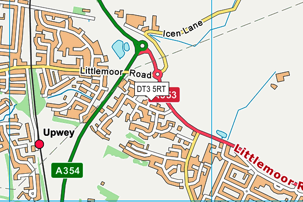 DT3 5RT map - OS VectorMap District (Ordnance Survey)