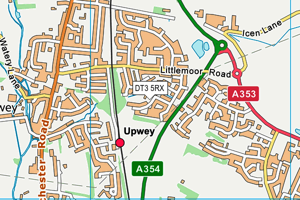 DT3 5RX map - OS VectorMap District (Ordnance Survey)