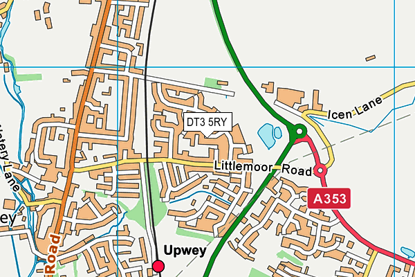 DT3 5RY map - OS VectorMap District (Ordnance Survey)