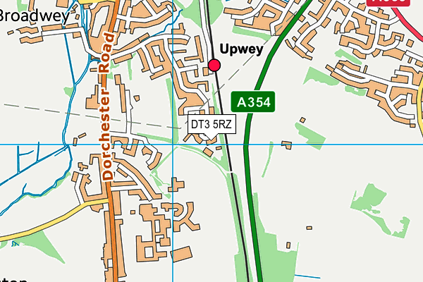 DT3 5RZ map - OS VectorMap District (Ordnance Survey)