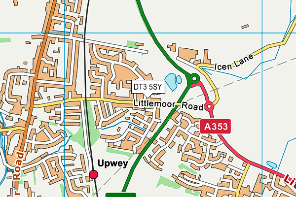 DT3 5SY map - OS VectorMap District (Ordnance Survey)