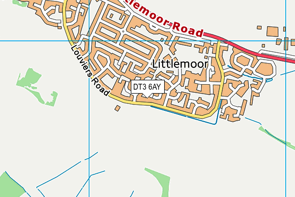 Top Club Littlemoor map (DT3 6AY) - OS VectorMap District (Ordnance Survey)