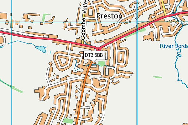 DT3 6BB map - OS VectorMap District (Ordnance Survey)