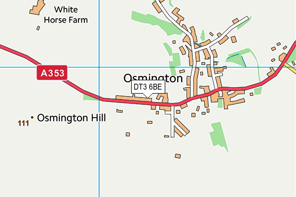 DT3 6BE map - OS VectorMap District (Ordnance Survey)