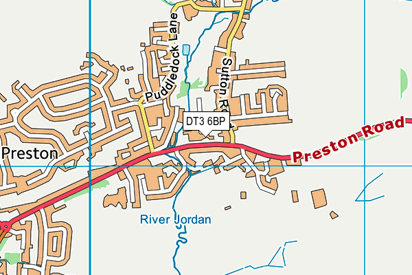 DT3 6BP map - OS VectorMap District (Ordnance Survey)
