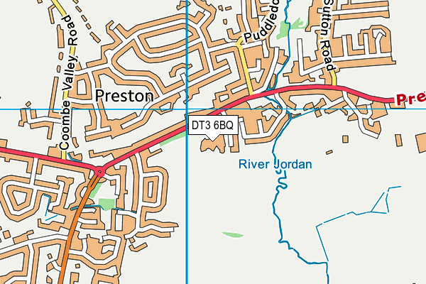 DT3 6BQ map - OS VectorMap District (Ordnance Survey)