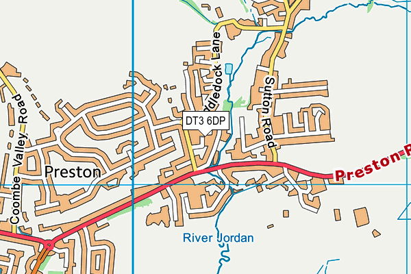 DT3 6DP map - OS VectorMap District (Ordnance Survey)