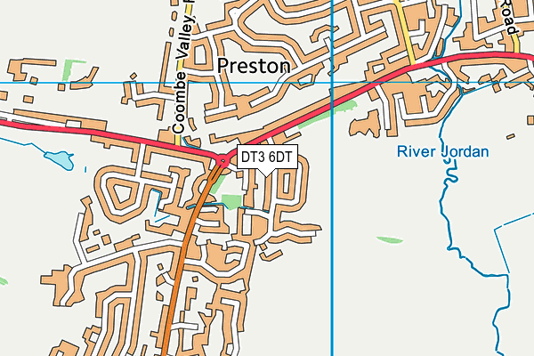 DT3 6DT map - OS VectorMap District (Ordnance Survey)