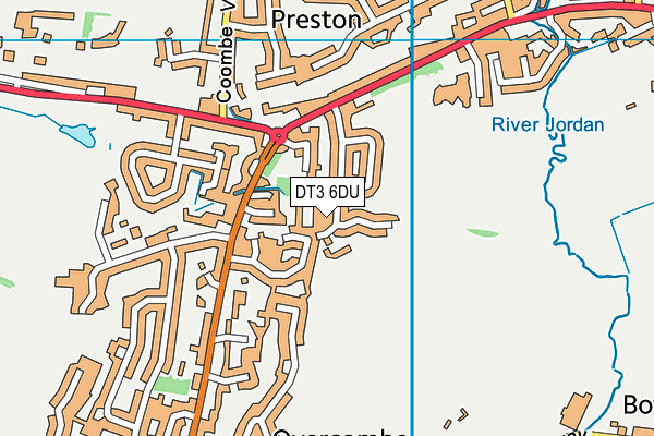 DT3 6DU map - OS VectorMap District (Ordnance Survey)