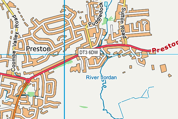 DT3 6DW map - OS VectorMap District (Ordnance Survey)