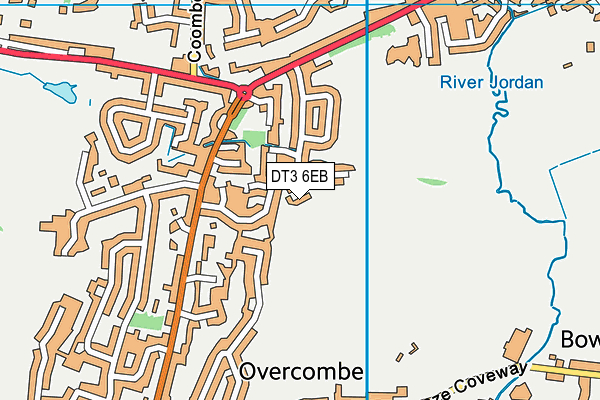 DT3 6EB map - OS VectorMap District (Ordnance Survey)