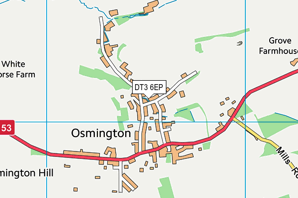 DT3 6EP map - OS VectorMap District (Ordnance Survey)