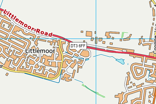 DT3 6FF map - OS VectorMap District (Ordnance Survey)