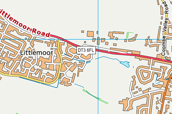 DT3 6FL map - OS VectorMap District (Ordnance Survey)