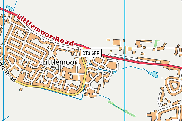 DT3 6FP map - OS VectorMap District (Ordnance Survey)