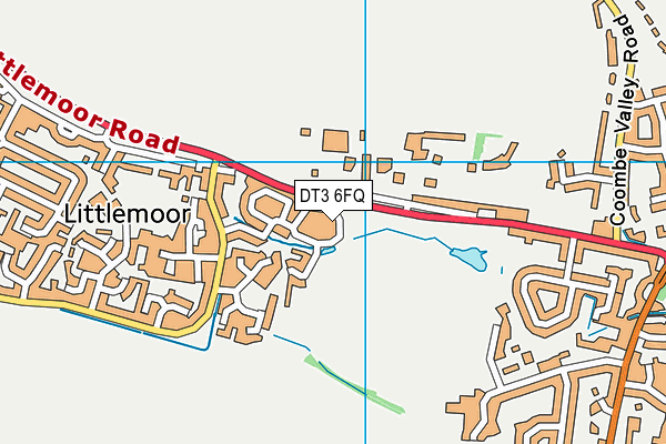 DT3 6FQ map - OS VectorMap District (Ordnance Survey)