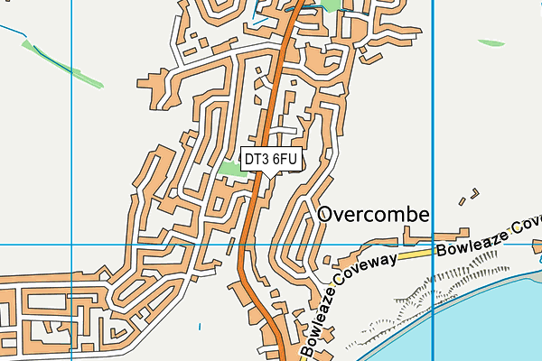 DT3 6FU map - OS VectorMap District (Ordnance Survey)