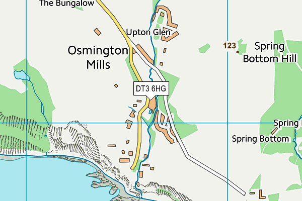 DT3 6HG map - OS VectorMap District (Ordnance Survey)