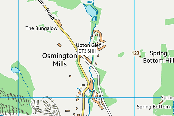 DT3 6HH map - OS VectorMap District (Ordnance Survey)