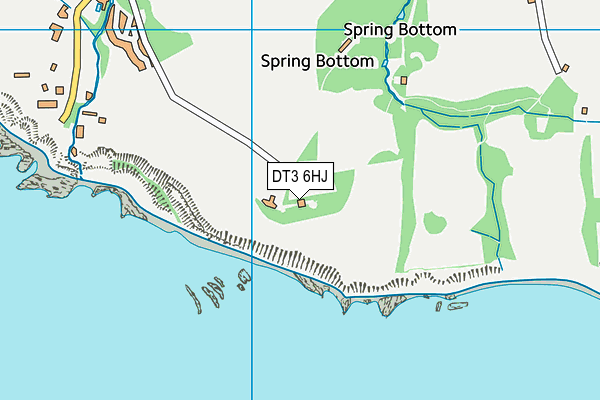 DT3 6HJ map - OS VectorMap District (Ordnance Survey)