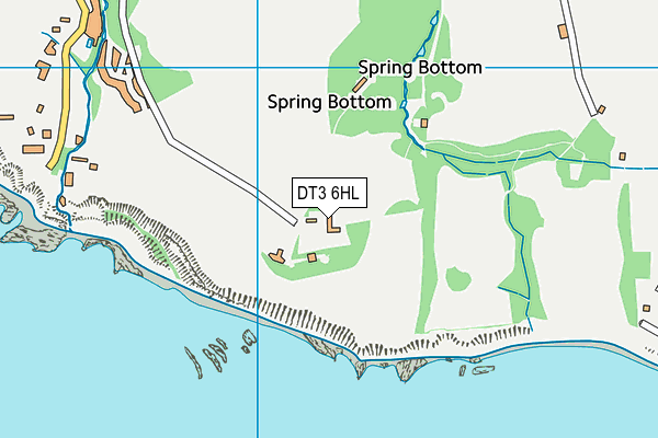 DT3 6HL map - OS VectorMap District (Ordnance Survey)