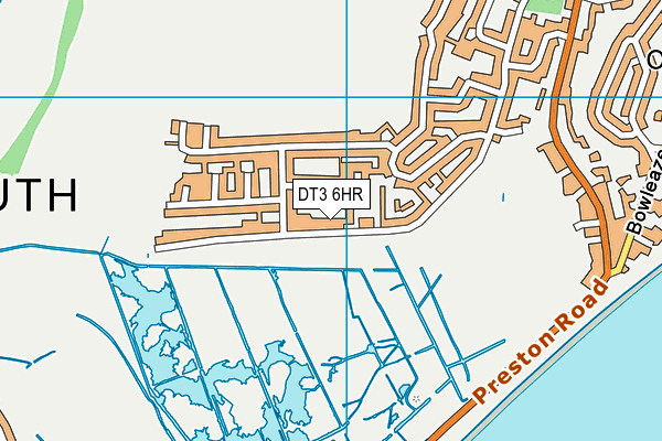 DT3 6HR map - OS VectorMap District (Ordnance Survey)