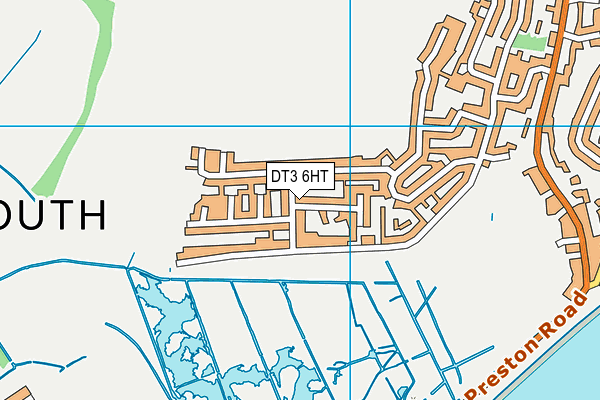 DT3 6HT map - OS VectorMap District (Ordnance Survey)