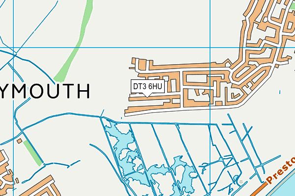 DT3 6HU map - OS VectorMap District (Ordnance Survey)